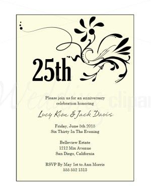 25th-anniversary-party-invitation-wording