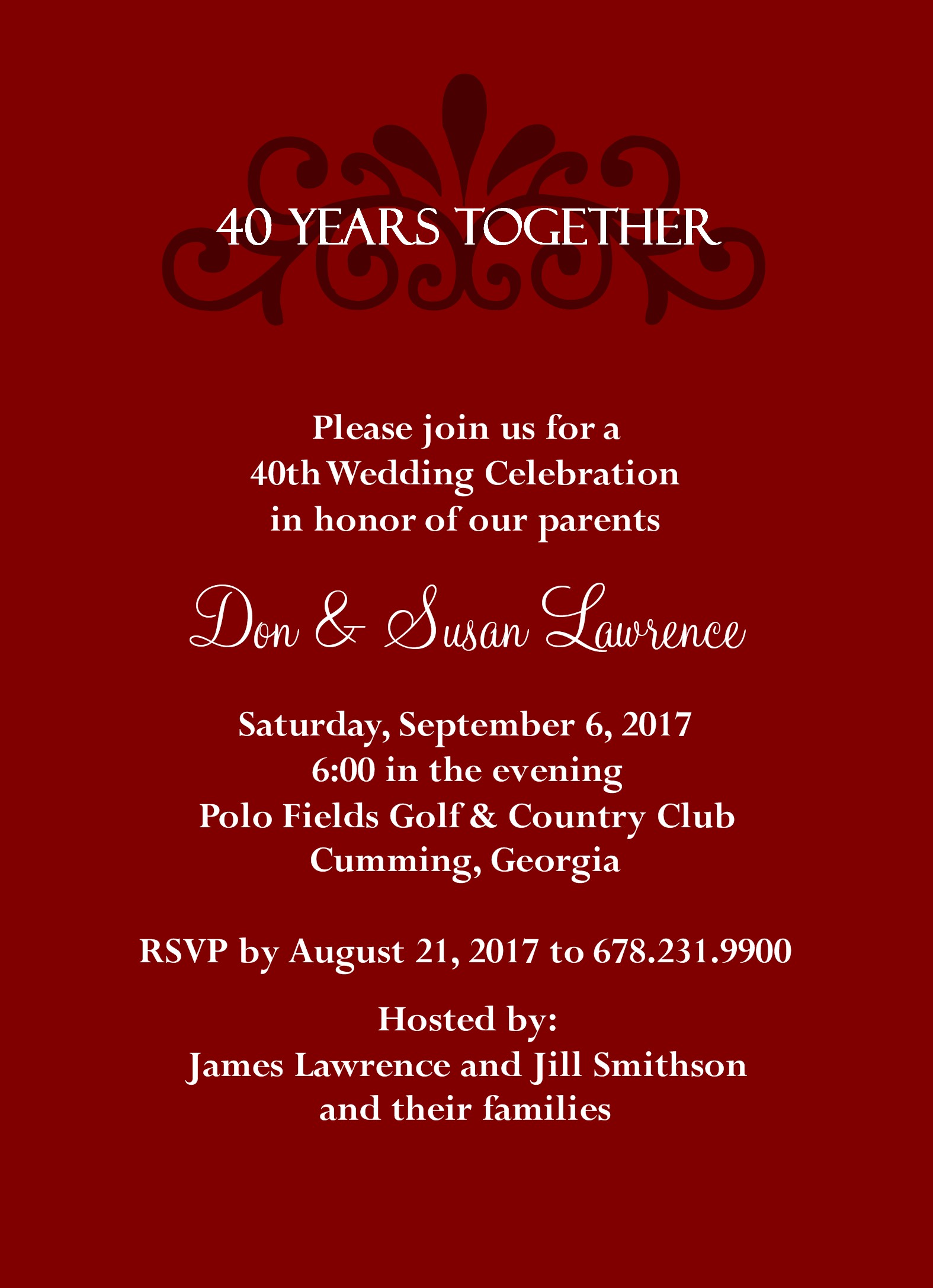 40th-wedding-anniversary-invitation-wording