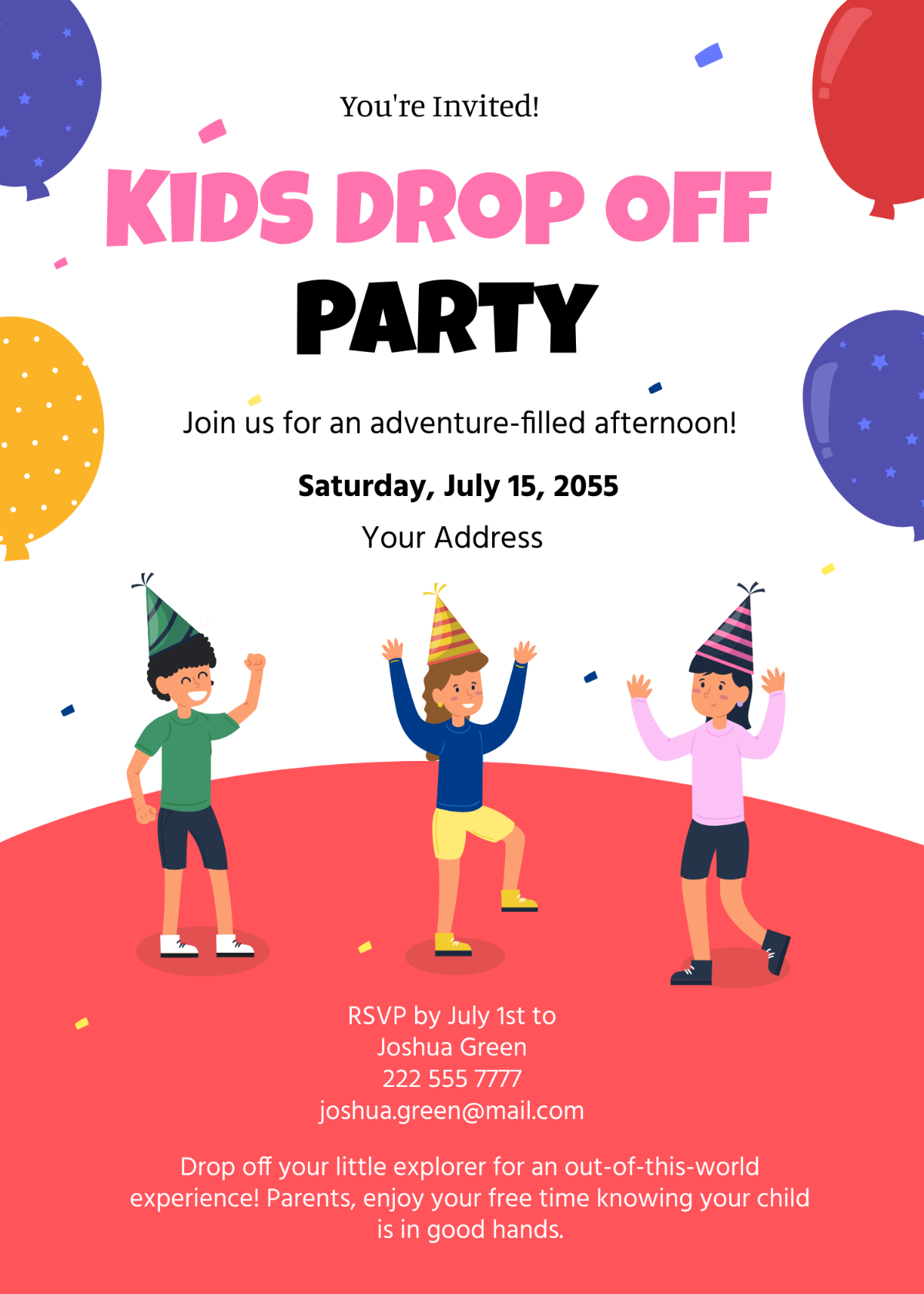 drop-off-birthday-party-invitation-wording