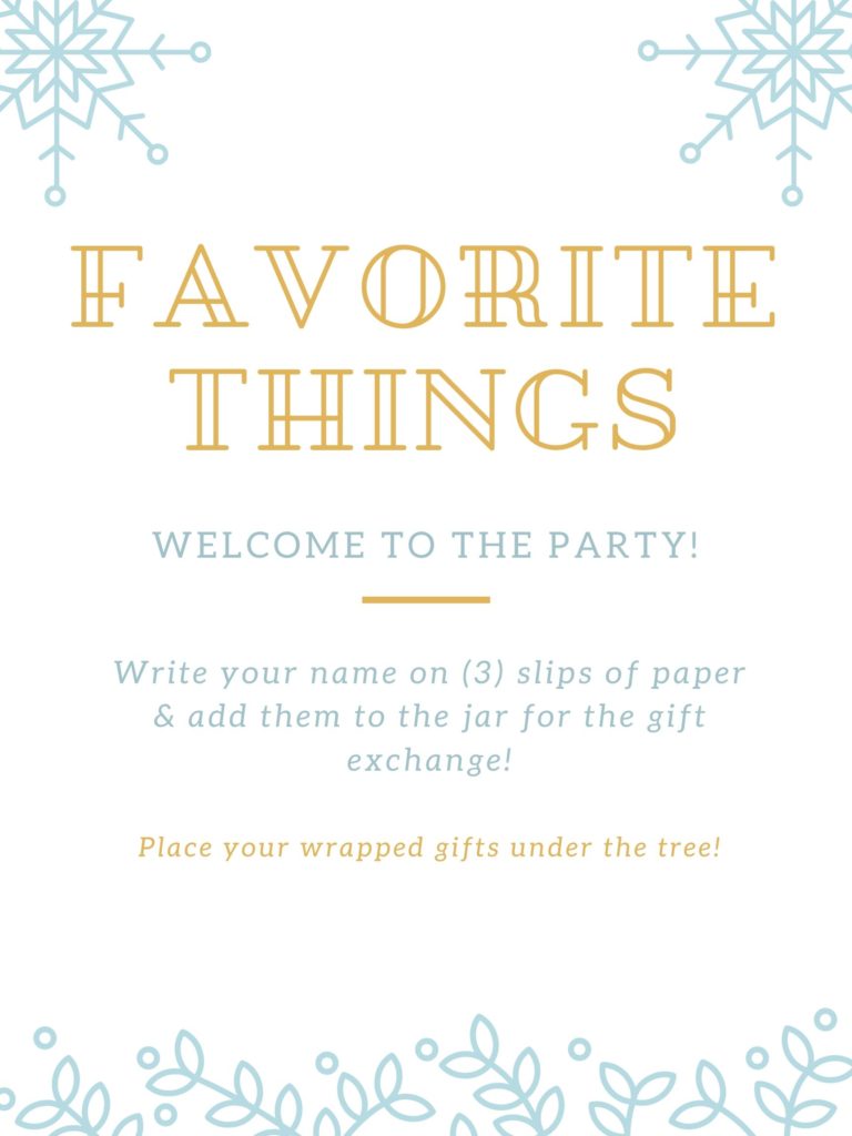 favorite-things-party-invitation-wording