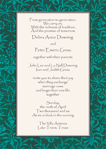 commitment-ceremony-announcement-wording
