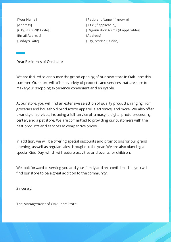 new-store-online-announcement-wording