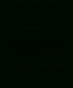 Blank Tutoring Permission Slip Template Word
