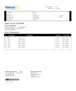 Custom Order Packing Slip Template  Sample