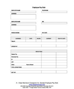 Custom Truck Driver Pay Slip Template Excel Sample
