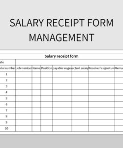Driver Salary Slip Template  Sample