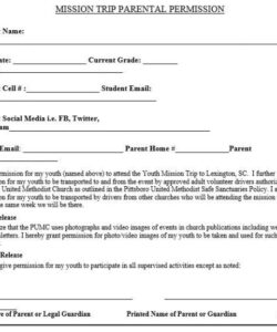 Editable School Counseling Permission Slip Template Pdf Sample