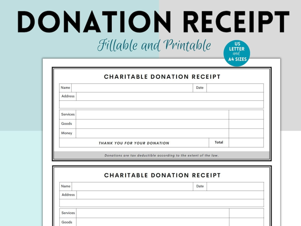 Free Blank Goodwill Donation Slip Template Pdf Sample