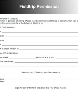 Free Custom Dance Team Permission Slip Template  Sample