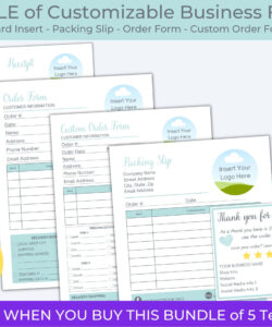 Order Packing Slip Template  Sample