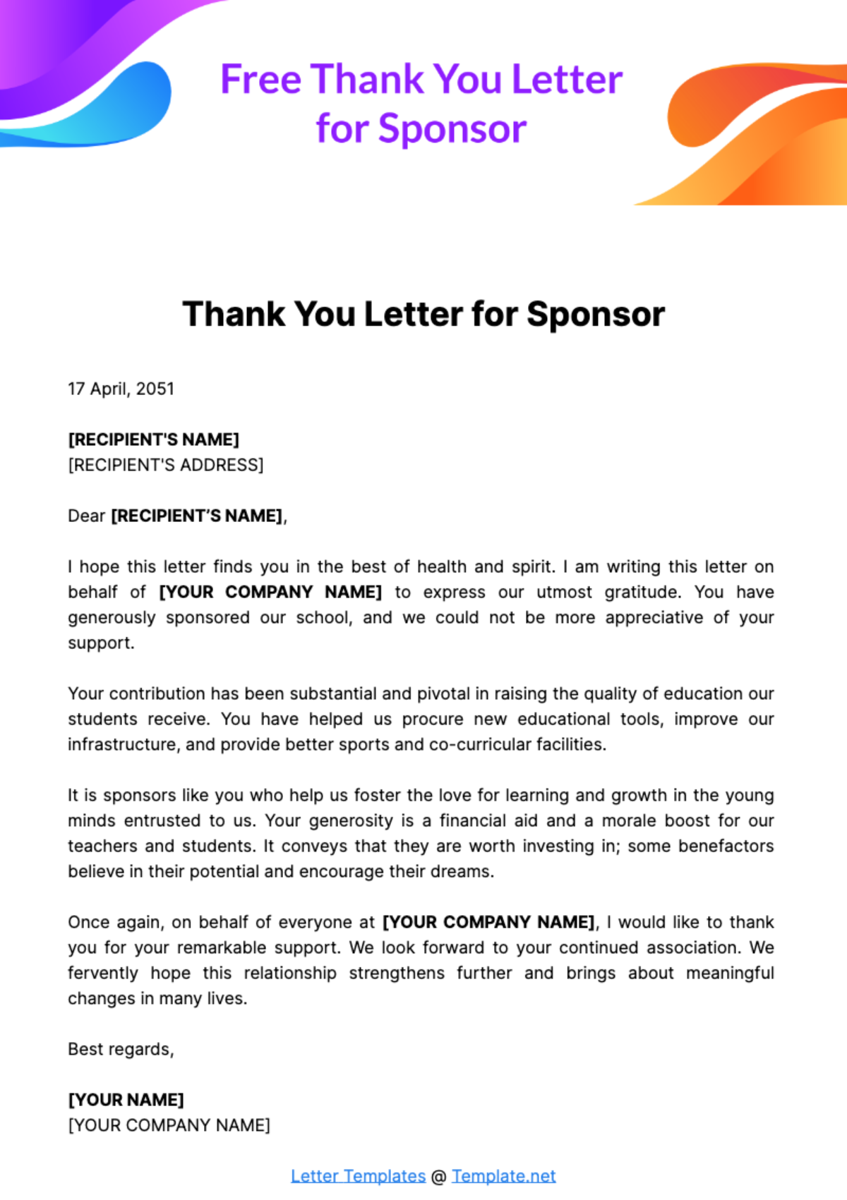 sponsorship-thank-you-wording-for-poster